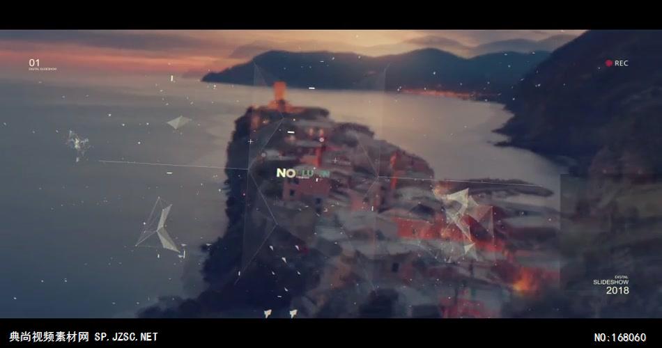 12598 现代科技感幻灯片开场 特效素材 AE模板资源站 科技元素ae素材