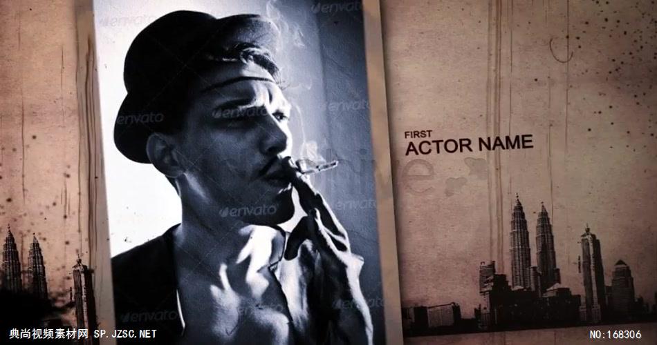 13041 杂志风格影视片头 AE素材 ae源文件模版 片头ae素材