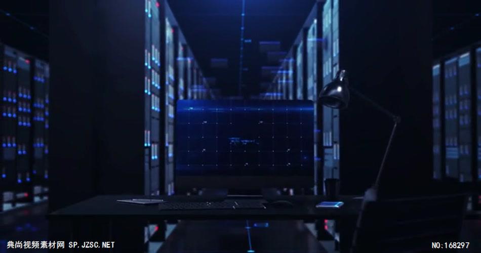 13126 云计算服务器中心片头 AE素材 ae源文件模版 片头ae素材