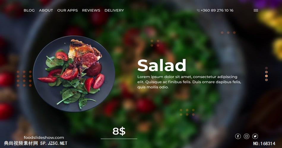13061 美食菜单实物介绍片头 AE素材 ae源文件模版 片头ae素材