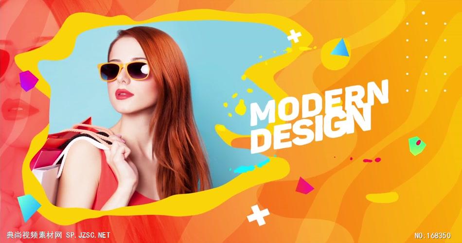 13319 多彩流体叠层片头 AE素材 ae源文件模版 片头ae素材