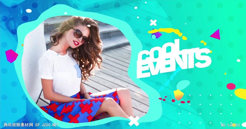 13319 多彩流体叠层片头 AE素材 ae源文件模版 片头ae素材