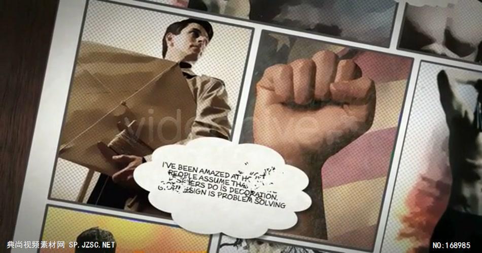 11548 漫画风格片头 AE教程 AE模板 ae视频素材 免费下载 片头ae素材