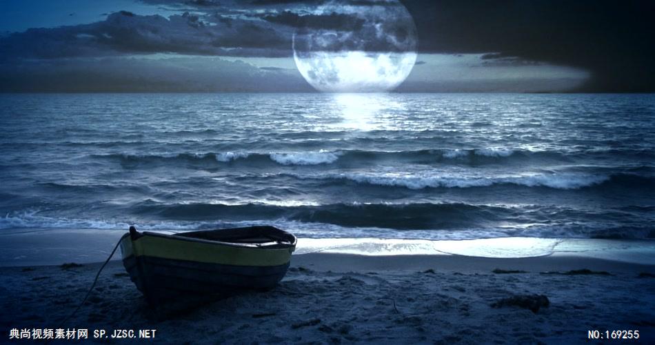 海边月亮意境大海沙滩iStock_000005220379HD1080