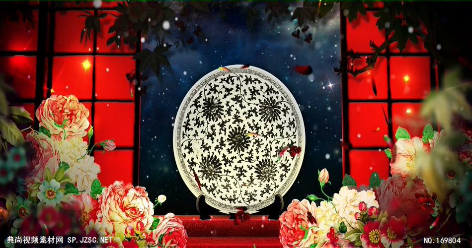 -中式婚礼款Y3339 led视频素材库