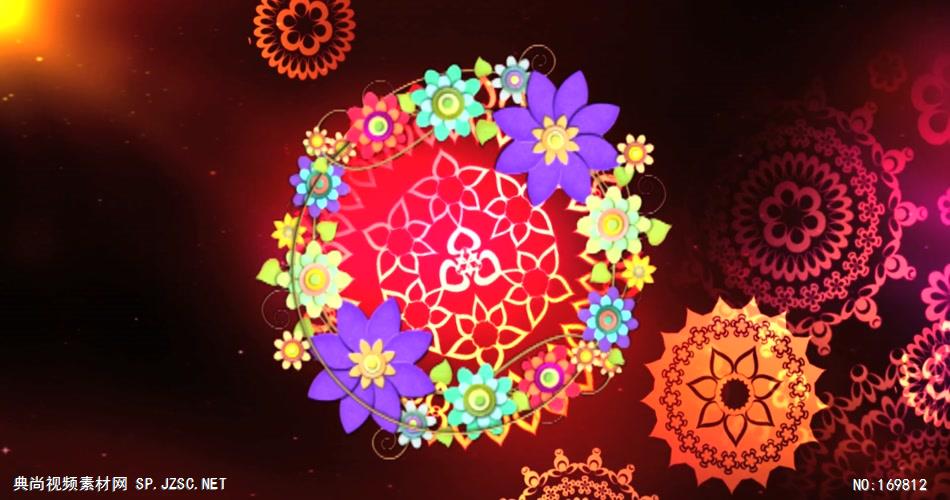 -中式婚礼款Y1027 led视频素材库