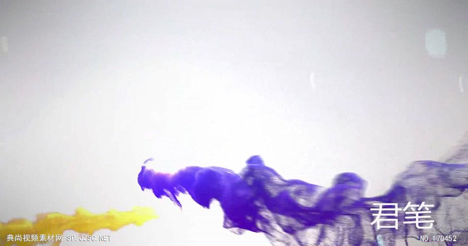 PR：LOGO片头 pr片头 LG-07 多彩水墨划过散发logo展示 pr素材 pr模版  adobe Premiere素材 premiere视频模板 premiere模板