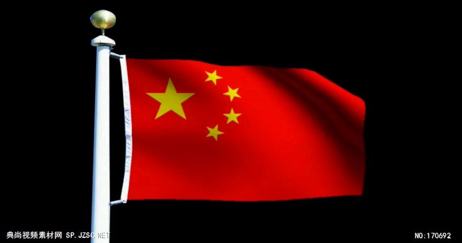五星红旗 款A04139五星红旗国旗红歌无音乐 led视频素材