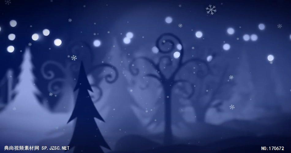 卡通雪景 款A15610卡通动漫圣诞有音乐