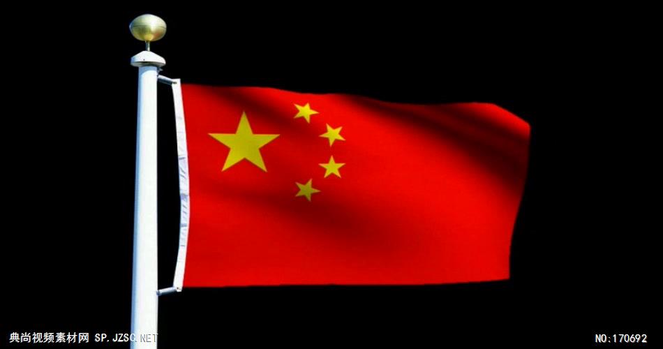 五星红旗 款A04139五星红旗国旗红歌无音乐 led视频素材