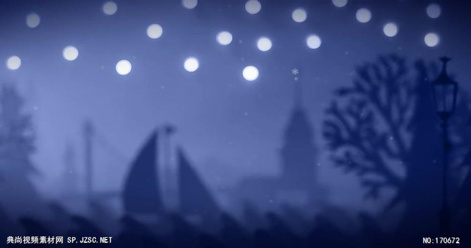 卡通雪景 款A15610卡通动漫圣诞有音乐