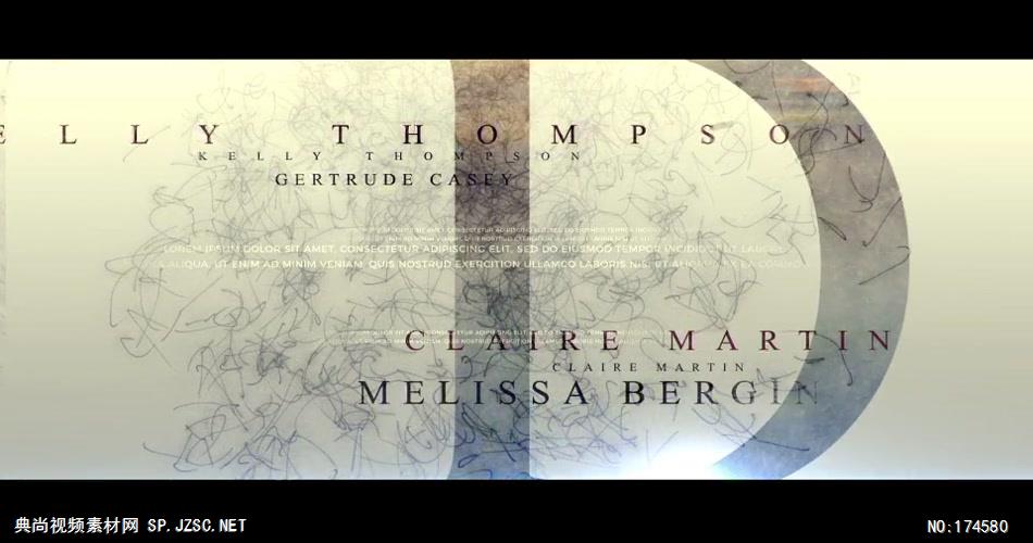 14034 历史图片文字遮罩片头ae免费模板素材 ae素材