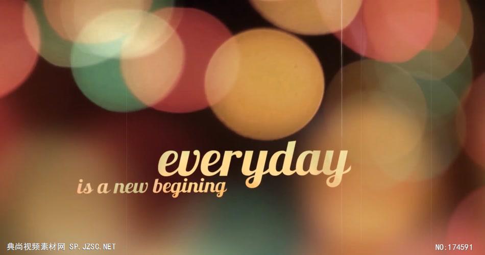 13999 唯美光斑粒子回忆相册片头ae免费模板素材 ae素材