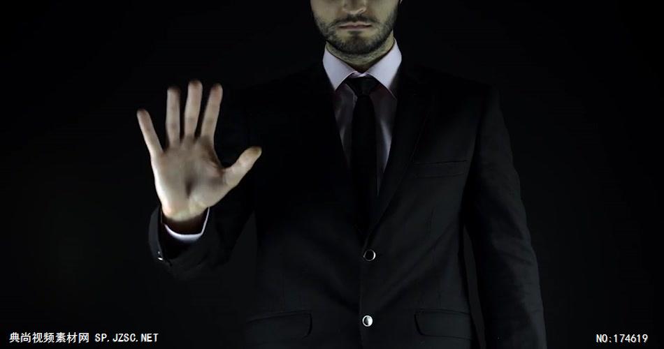 14043 实拍人物科技感全息操作动画片头ae免费模板素材 ae素材