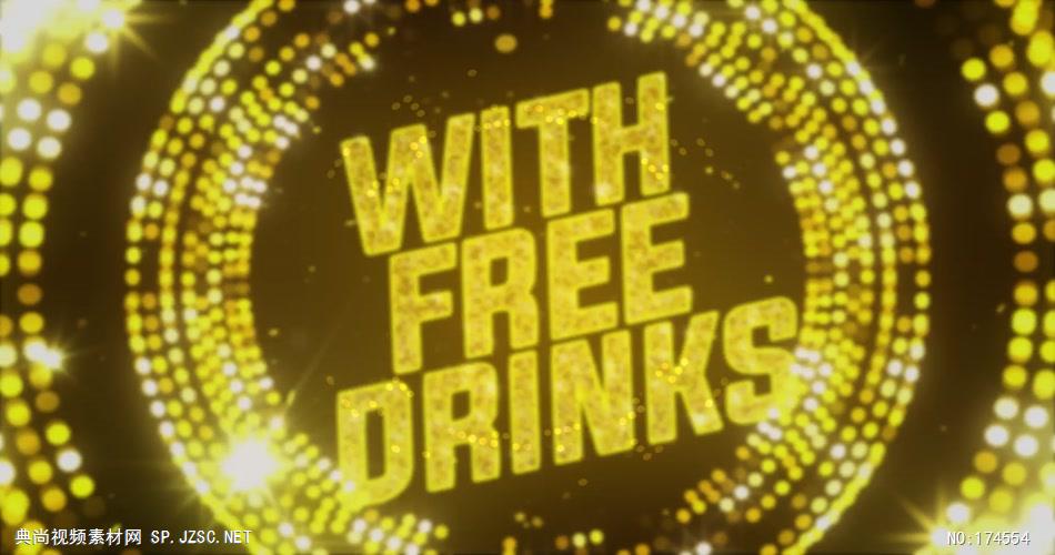 13986 时尚派对文字片头ae免费模板素材 ae素材