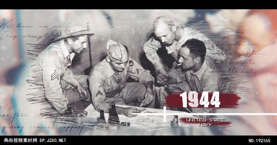 13918 历史图片时间线开场ae免费模板素材 ae素材