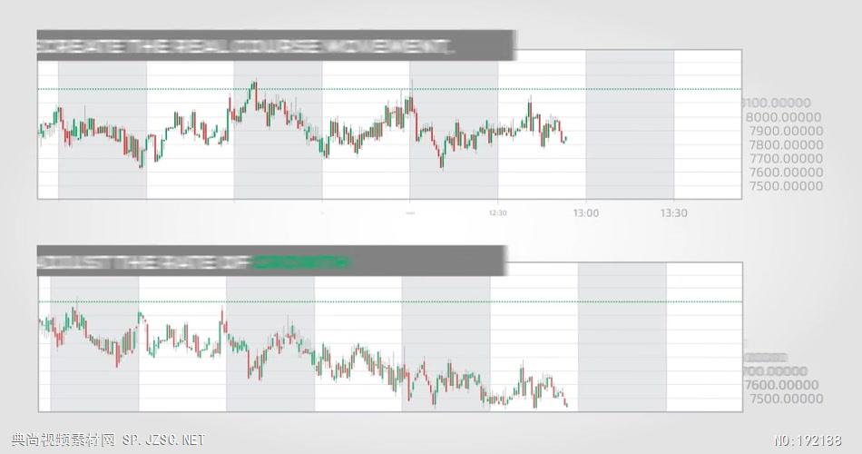 13623 股票趋势图信息数据动画 ae视频素材网
