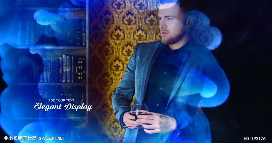 13406 水墨滴落溶解遮罩图片开场 