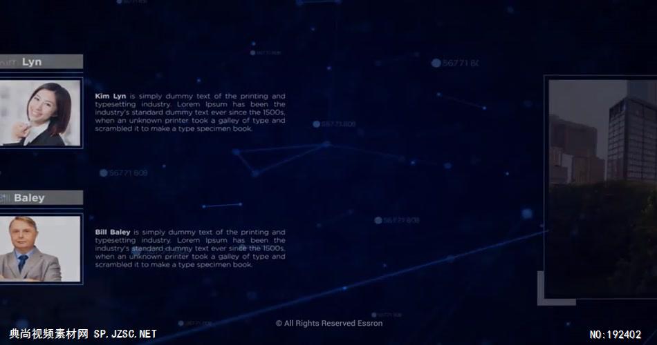 13397 点线背景科技感商务幻灯片开场 ae特效素材网高科技互联网未来ae源文件