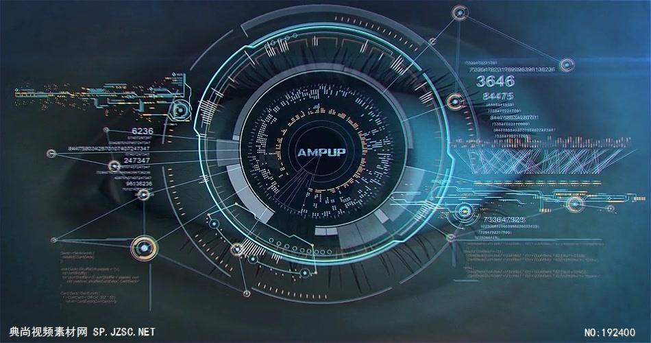 13785 科技感眼睛Logo动画 ae模板素材免费高科技互联网未来ae源文件