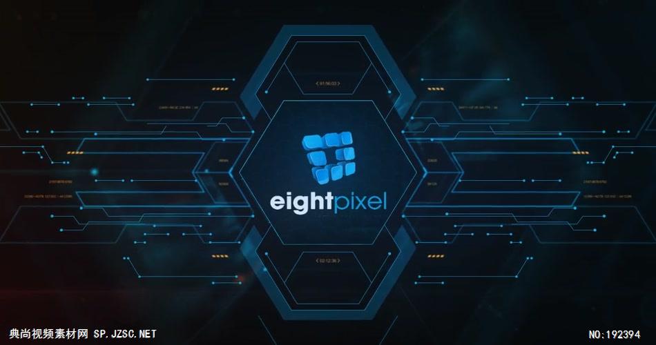 14098 能量科技感Logo动画ae免费模板素材 ae素材高科技互联网未来ae源文件