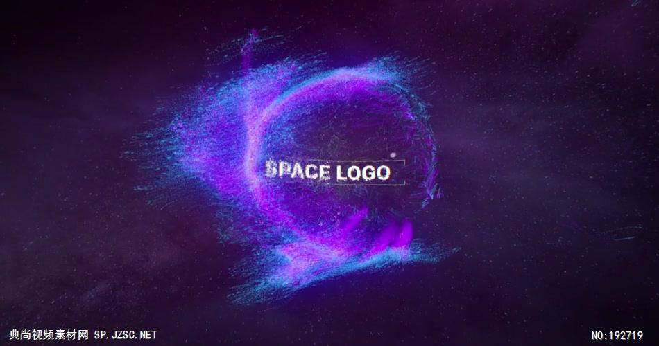 14069 粒子消散汇聚Logo动画ae免费模板素材 ae素材