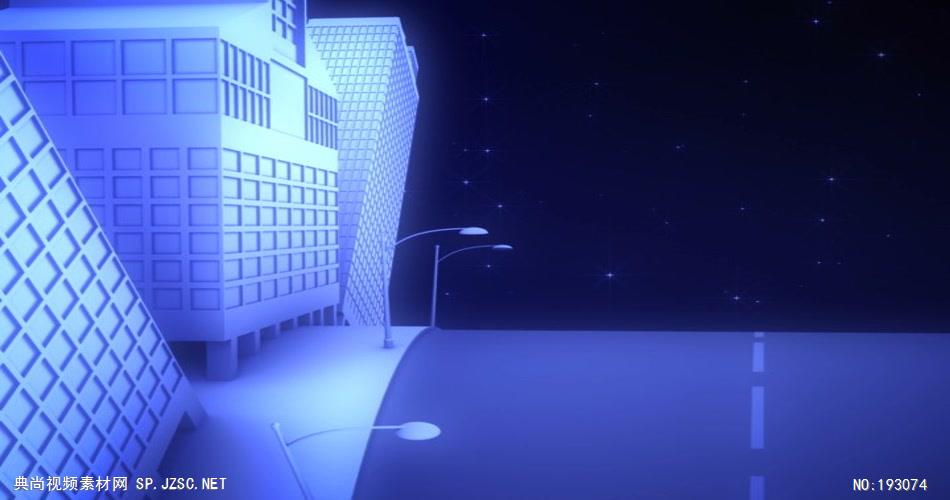 卡通样式的城市公路 CitySlopeASD 视频素材下载