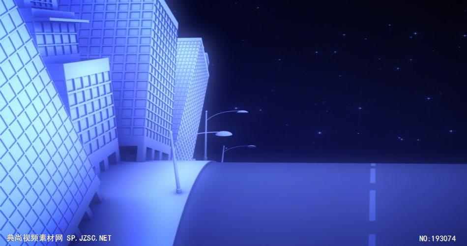 卡通样式的城市公路 CitySlopeASD 视频素材下载