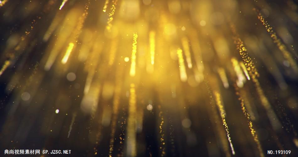 华美金色粒子 particlesbackground 视频素材下载