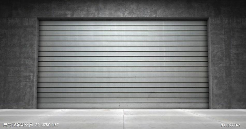 带通道的金属铁门转场素材 Version2 转场视频素材