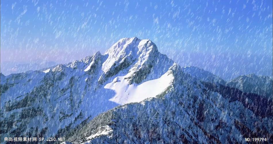 台湾风光下雪背景为雪山特别壮观_batch中国高清实拍素材宣传片