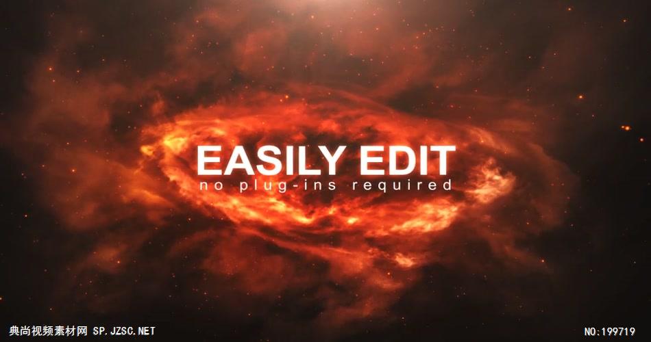 Pr模板 028_3_008大气空间LOGO文字模板 pr片头片尾