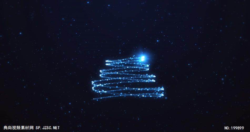 Pr模板 闪亮粒子节日祝福圣诞节Pr模板