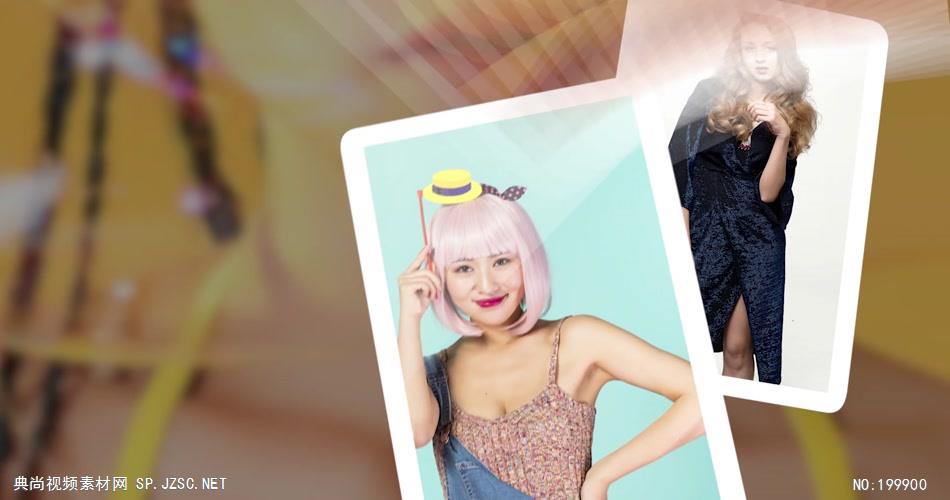 Pr模板 时尚动感卡片翻转Pr相册模板