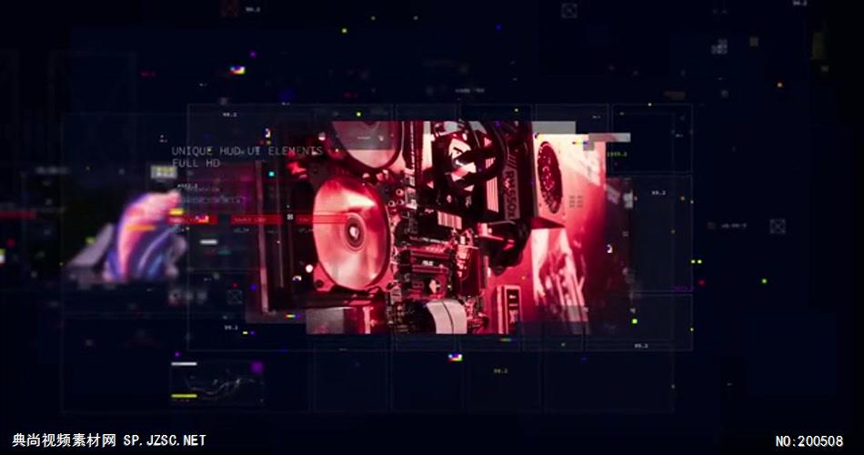 14782 界面动画元素幻灯片 2020ae特效素材下载网站