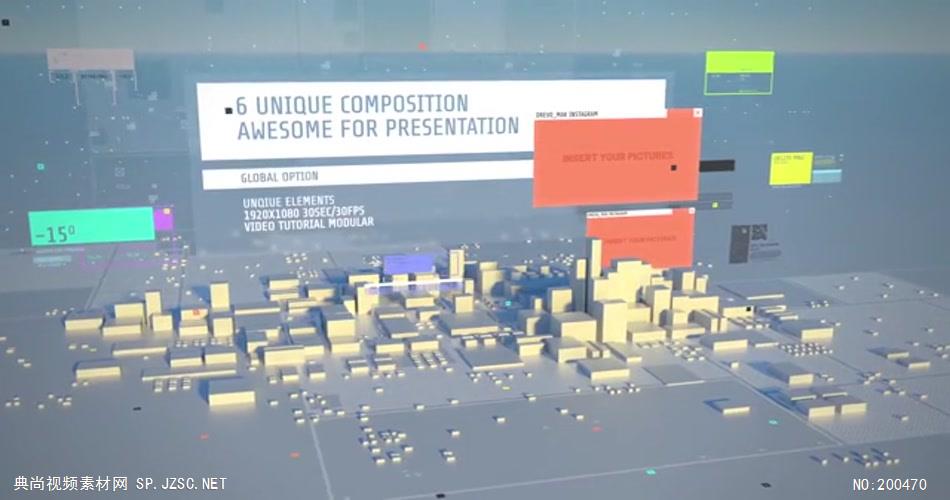 14705 城市经济指标 2020ae特效素材下载网站