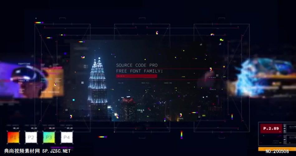 14782 界面动画元素幻灯片 2020ae特效素材下载网站