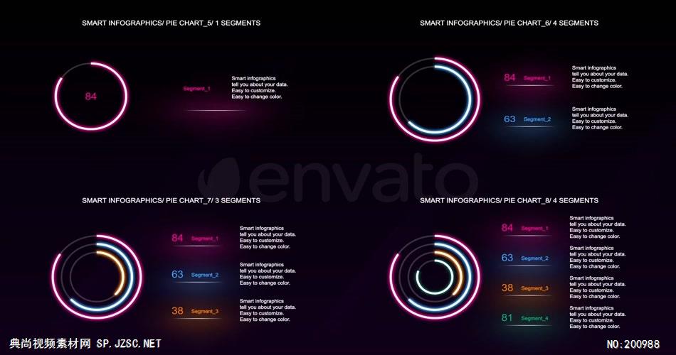 AE：发光柱状图线条图信息数据动态展示ae特效素材下载网站