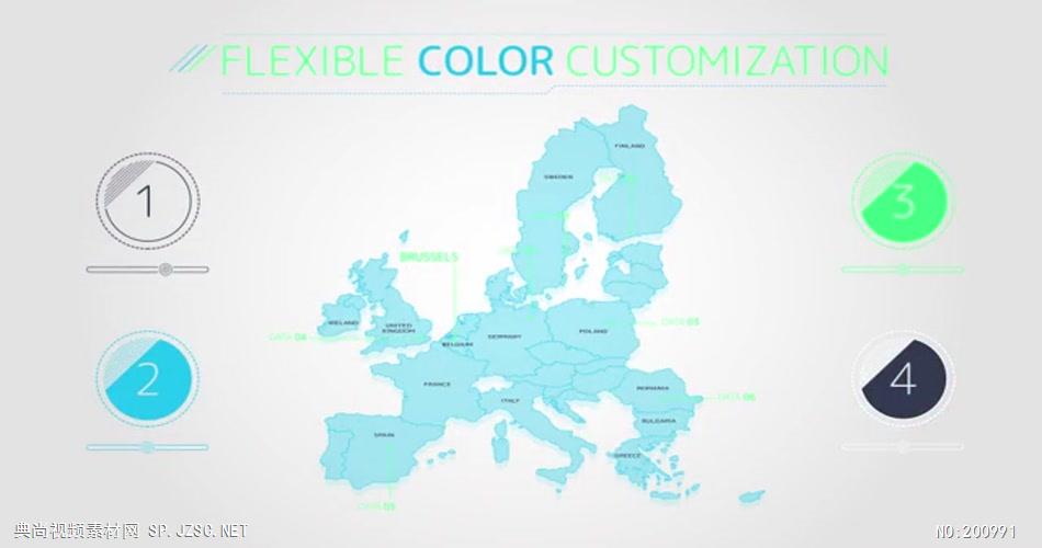 AE：地图图标元素ae特效素材下载网站