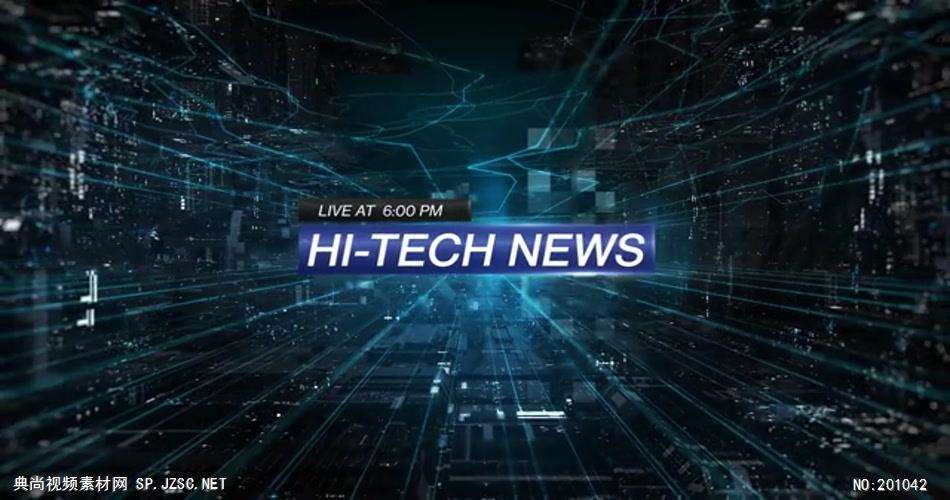 AE：科技新闻栏目包ae特效素材下载网站