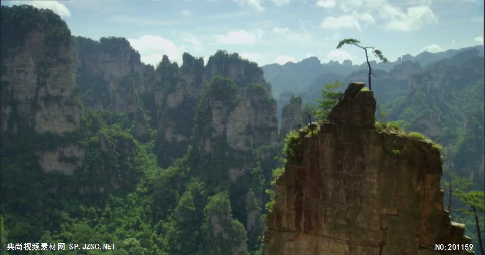 张家界_batch中国名胜风景标志性景点高清视频素材