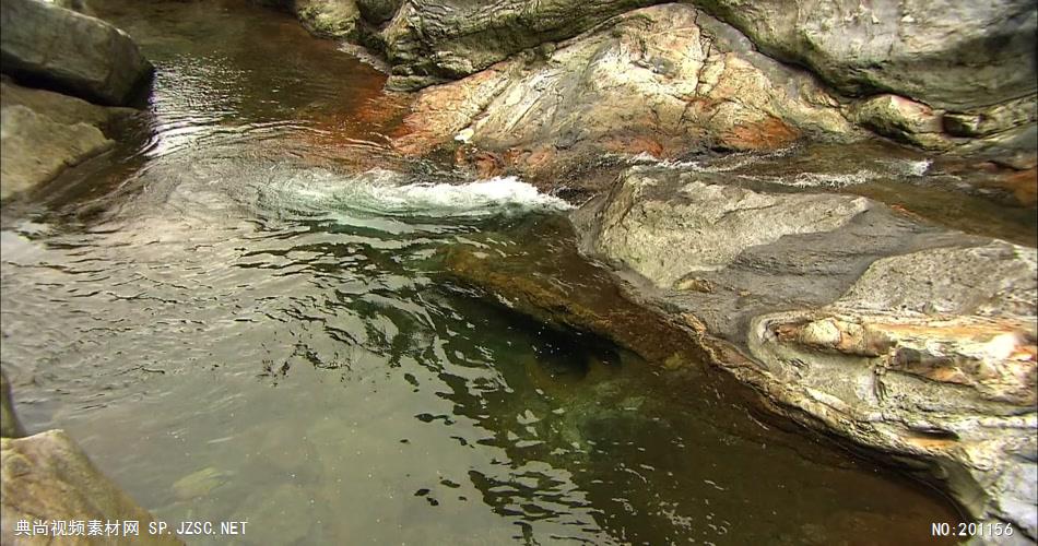清澈的山泉_batch中国名胜风景标志性景点高清视频素材