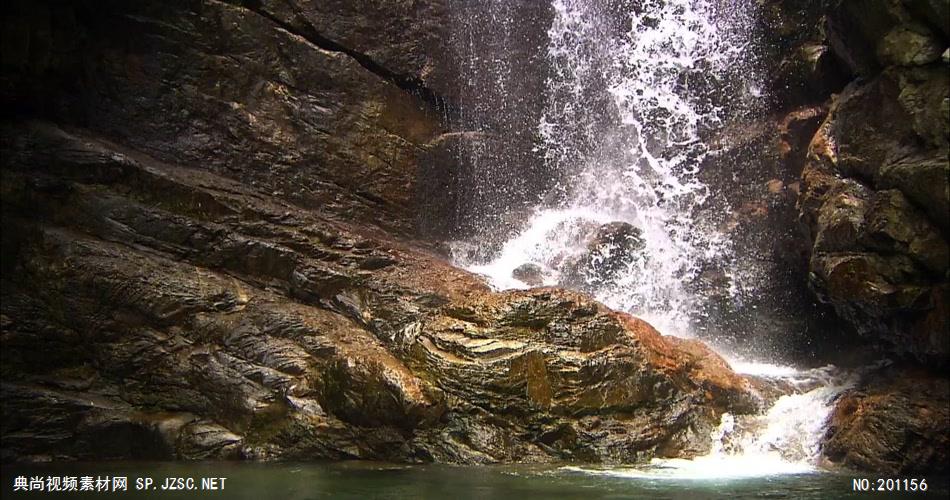 清澈的山泉_batch中国名胜风景标志性景点高清视频素材