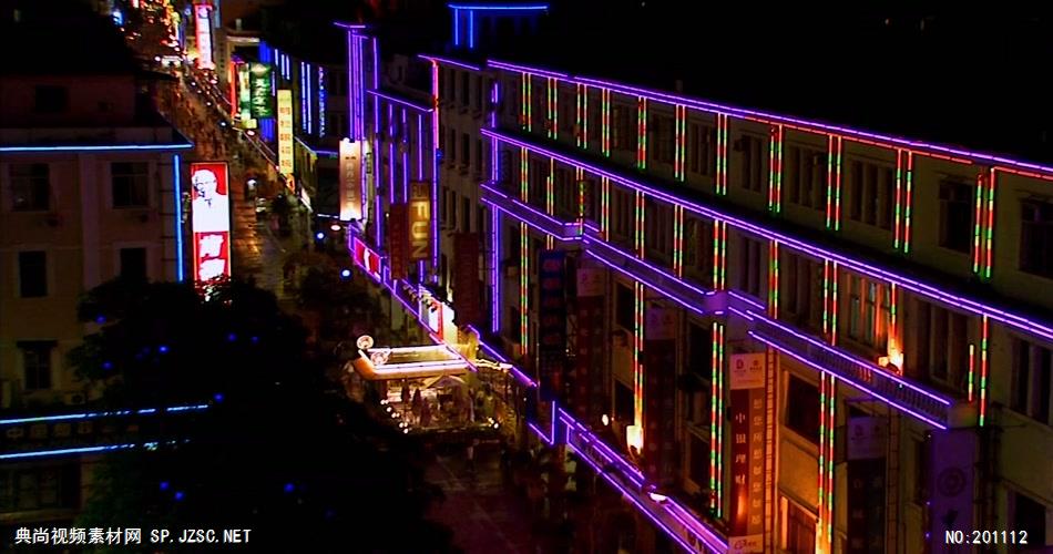 厦门风景+都市夜景+城市灯光中国名胜风景标志性景点高清视频素材