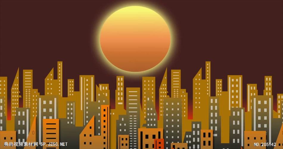 D214-4 卡通城市建筑