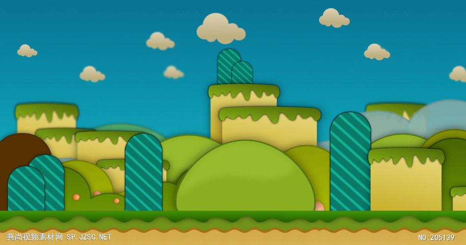 D214-7 卡通城市建筑