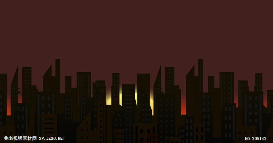 D214-4 卡通城市建筑