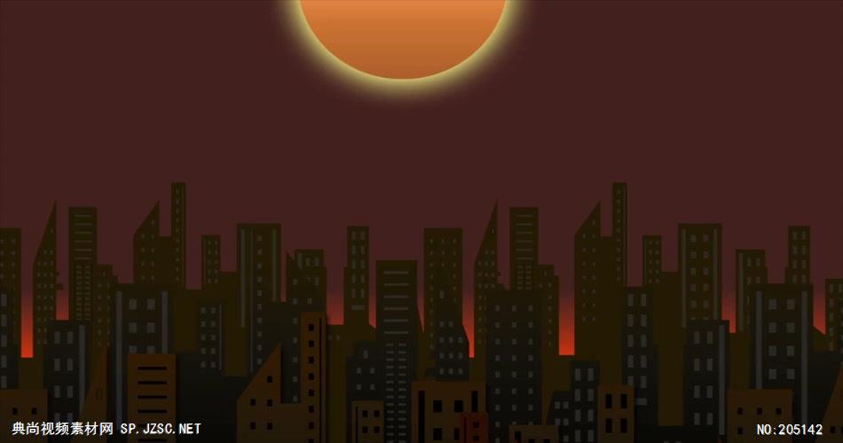 D214-4 卡通城市建筑