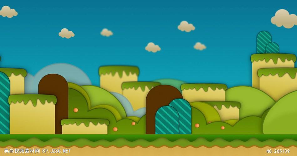 D214-7 卡通城市建筑