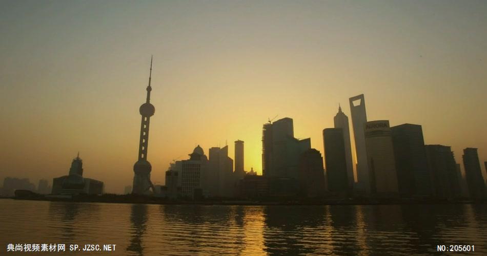 中国上海广州城市地标建筑高端办公楼夜景航拍宣传片高清视频素材城市13